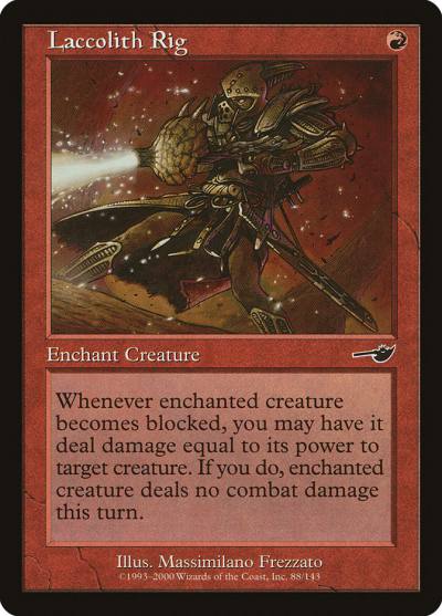 Laccolith Rig NEM-88 Nemesis Magic card