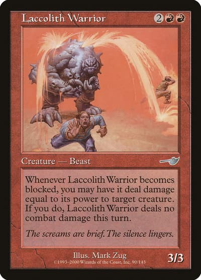 Laccolith Warrior 90 Nemesis Magic card