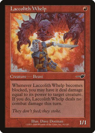 Laccolith Whelp NEM-91 Nemesis Magic card