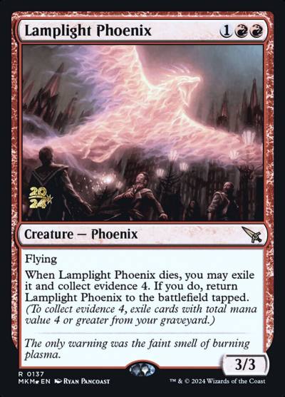 Lamplight Phoenix PMKM-137S Murders at Karlov Manor Promos Magic card