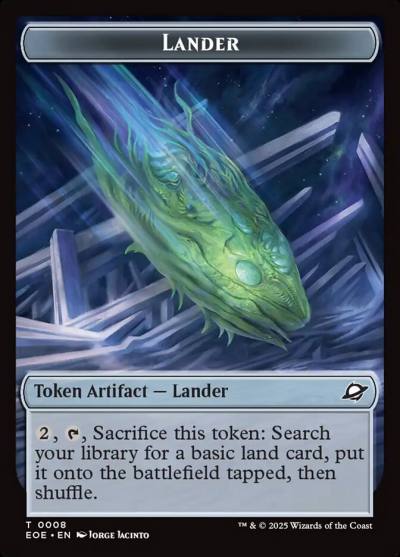 Lander TEOE-8 Edge of Eternities Tokens Magic card