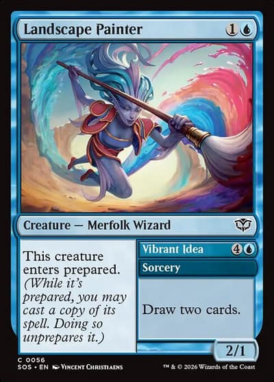 Landscape Painter // Vibrant Idea 56 Secrets of Strixhaven Magic card