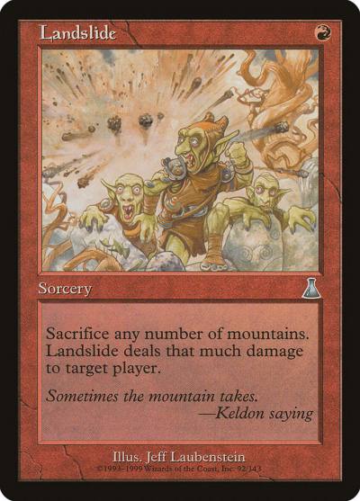 Landslide UDS-92 Urza's Destiny Magic card