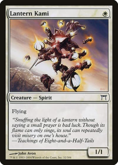 Lantern Kami 32 Champions of Kamigawa Magic card
