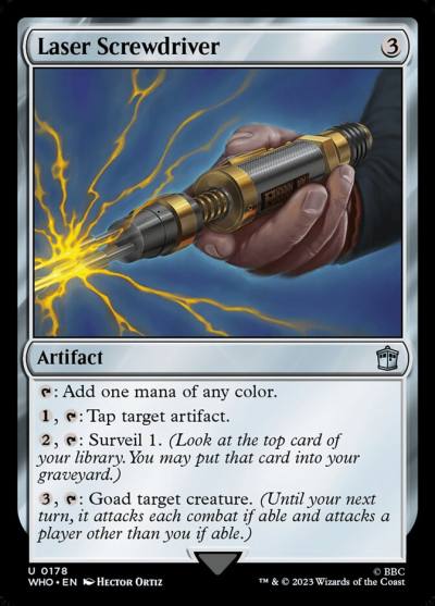 Laser Screwdriver WHO-178 Doctor Who Magic card
