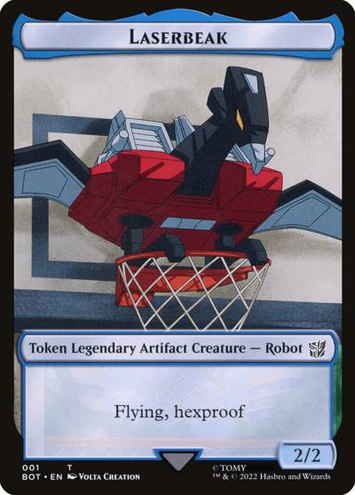 Laserbeak TBOT-1 Transformers Tokens Magic card