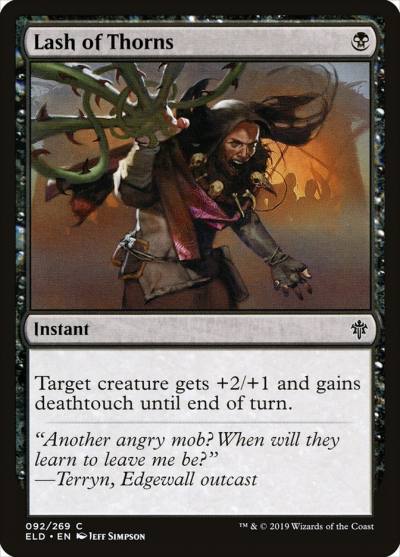 Lash of Thorns ELD-92 Throne of Eldraine Magic card