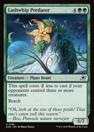 Lashwhip Predator 195 Edge of Eternities Magic card