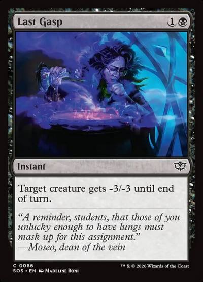 Last Gasp SOS-86 Secrets of Strixhaven Magic card