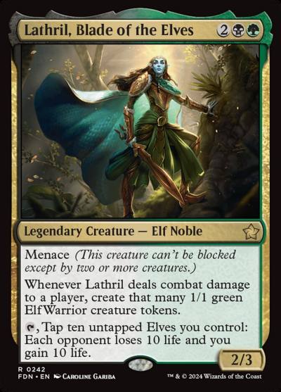 Lathril, Blade of the Elves FDN-242 Foundations Magic card