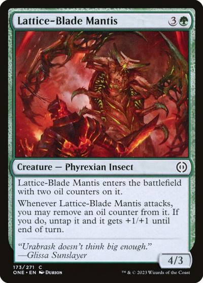 Lattice-Blade Mantis ONE-173 Phyrexia: All Will Be One Magic card