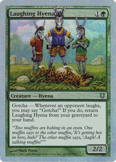 Laughing Hyena UNH-103STAR Unhinged Magic card