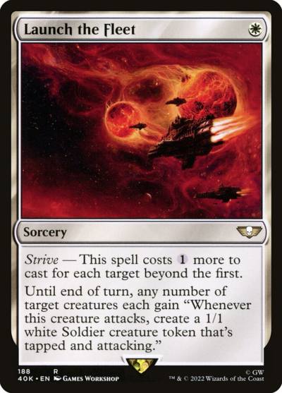 Launch the Fleet 40K-188 Warhammer 40,000 Commander Magic card