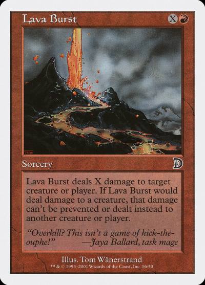 Lava Burst DKM-16 Deckmasters Magic card