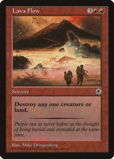 Lava Flow POR-138 Portal Magic card