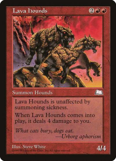 Lava Hounds WTH-109 Weatherlight Magic card