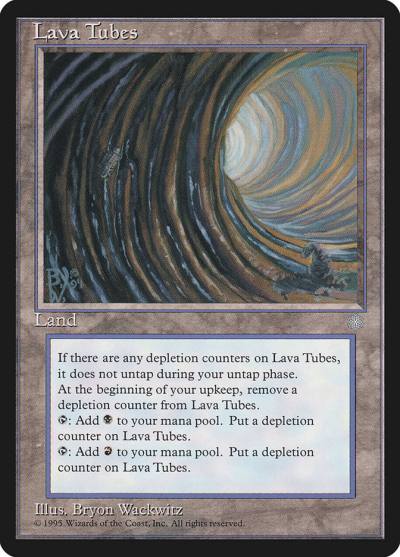 Lava Tubes ICE-358 Ice Age Magic card