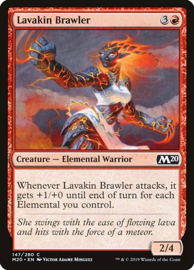 Lavakin Brawler 147 Core Set 2020 Magic card