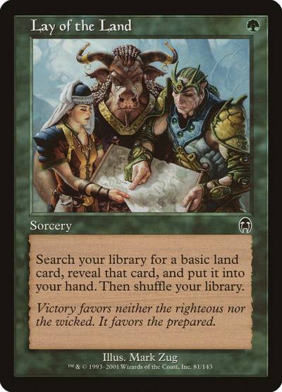 Lay of the Land APC-81 Apocalypse Magic card