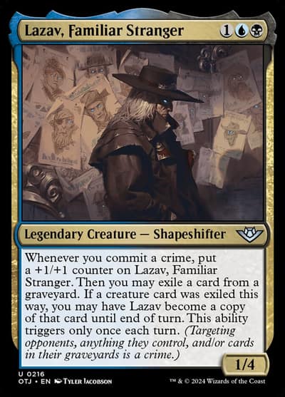 Lazav, Familiar Stranger 216 Outlaws of Thunder Junction Magic card