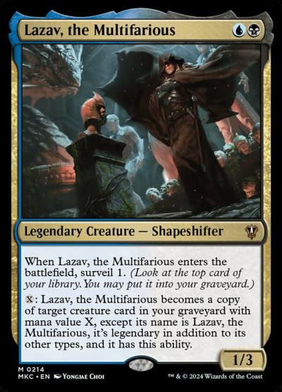 Lazav, the Multifarious MKC-214 Murders at Karlov Manor Commander Magic card