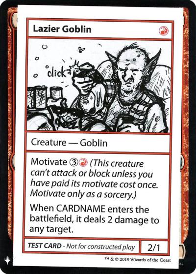 Lazier Goblin CMB1-56 Mystery Booster Playtest Cards 2019 Magic card