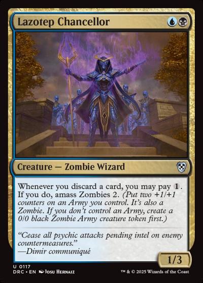 Lazotep Chancellor DRC-117 Aetherdrift Commander Magic card