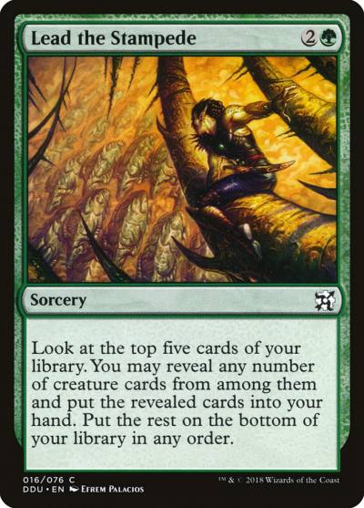 Lead the Stampede DDU-16 Duel Decks: Elves vs. Inventors Magic card