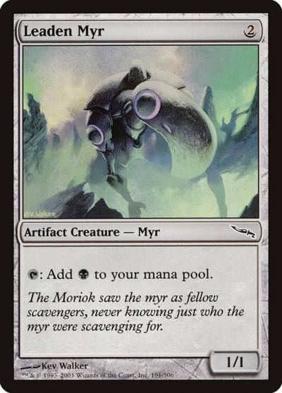 Leaden Myr MRD-191 Mirrodin Magic card