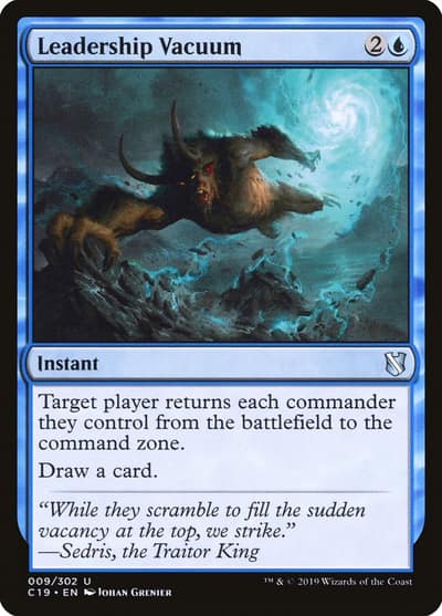Leadership Vacuum C19-9 Commander 2019 Magic card
