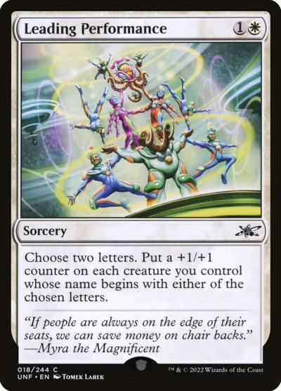 Leading Performance UNF-18 Unfinity Magic card