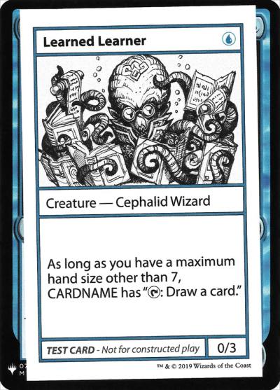Learned Learner CMB1-25 Mystery Booster Playtest Cards 2019 Magic card