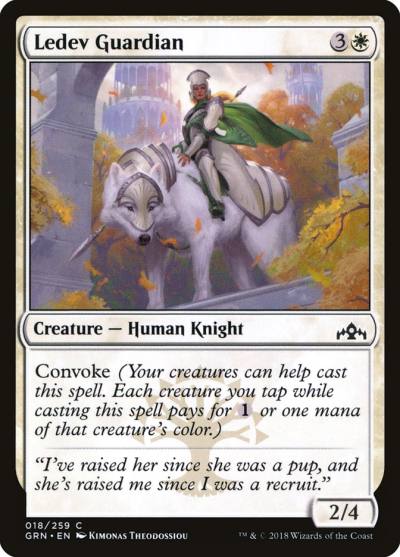 Ledev Guardian GRN-18 Guilds of Ravnica Magic card