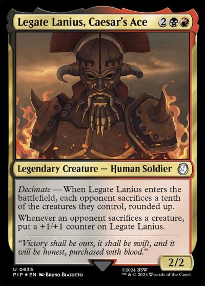 Legate Lanius, Caesar's Ace PIP-635 Fallout Magic card