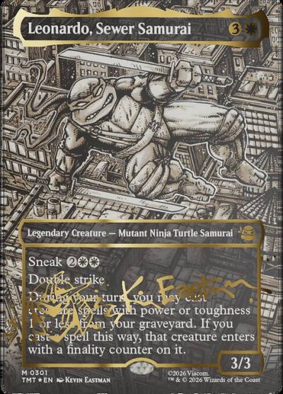 Leonardo, Sewer Samurai TMT-301 Teenage Mutant Ninja Turtles Magic card