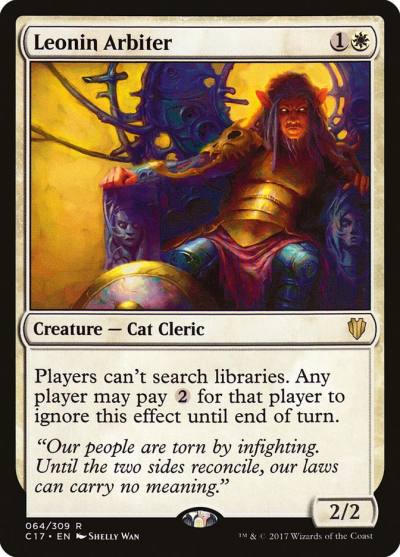 Leonin Arbiter C17-64 Commander 2017 Magic card