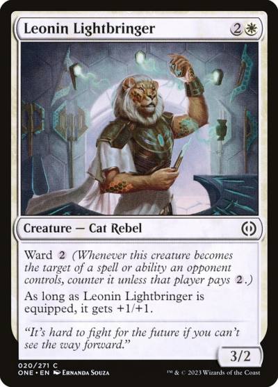 Leonin Lightbringer ONE-20 Phyrexia: All Will Be One Magic card