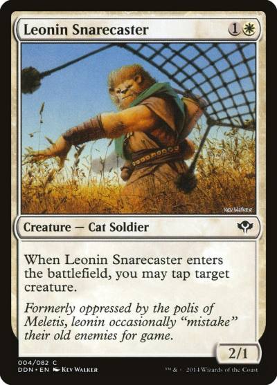 Leonin Snarecaster DDN-4 Duel Decks: Speed vs. Cunning Magic card