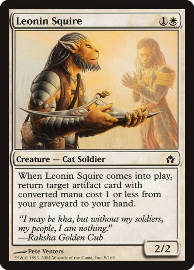 Leonin Squire 5DN-9 Fifth Dawn Magic card
