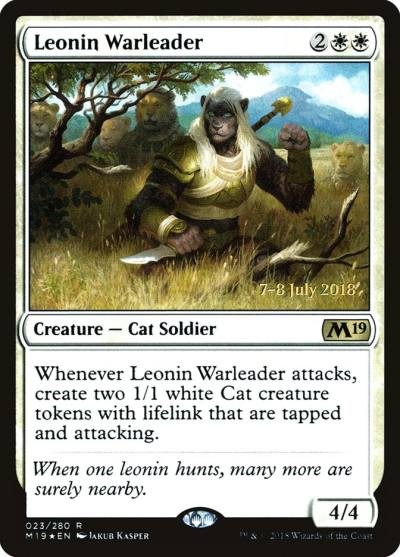 Leonin Warleader PM19-23S Core Set 2019 Promos Magic card