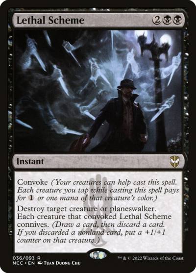 Lethal Scheme NCC-36 New Capenna Commander Magic card