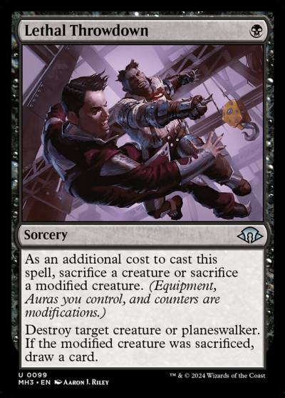 Lethal Throwdown MH3-99 Modern Horizons 3 Magic card