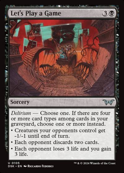 Let's Play a Game DSK-105 Duskmourn: House of Horror Magic card