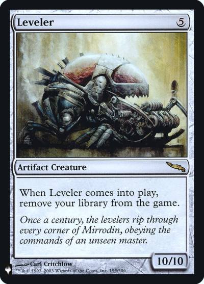Leveler PLST-MRD-195 The List Magic card