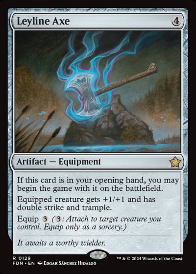 Leyline Axe FDN-129 Foundations Magic card