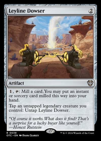Leyline Dowser OTC-39 Outlaws of Thunder Junction Commander Magic card