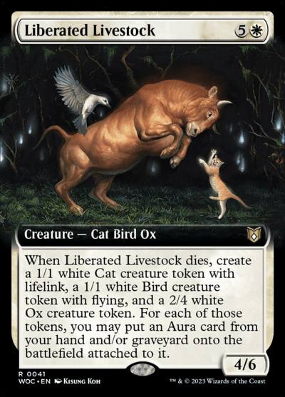 Liberated Livestock WOC-41 Wilds of Eldraine Commander Magic card