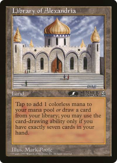 Library of Alexandria OLEP-11 Oversized League Prizes Magic card