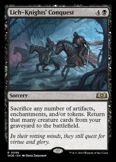Lich-Knights' Conquest WOE-96 Wilds of Eldraine Magic card