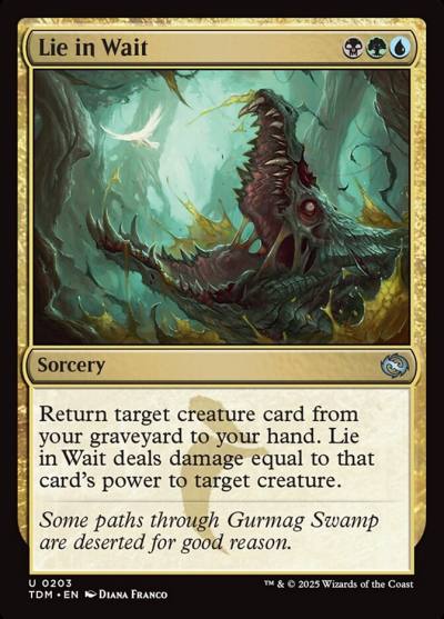 Lie in Wait TDM-203 Tarkir: Dragonstorm Magic card